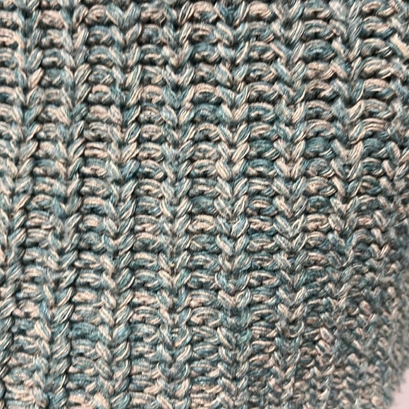 Umgee Womens Distressed Mockneck Sweater Long Sleeve Green Size Small Boho - Picture 10 of 10